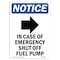 Signmission OSHA Sign, 10" H, Rigid Plastic, In Case Of Emergency Sign With Symbol, Portrait, V-13666 OS-NS-P-710-V-13666 - alternate 1